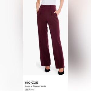 NIC+ZOE Red Straight Leg Pants & Jumpsuits
